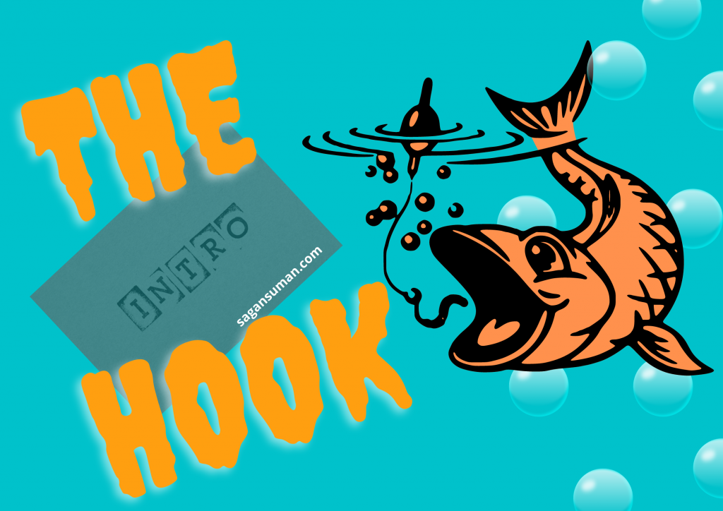 The intro, the hook of the blog post 