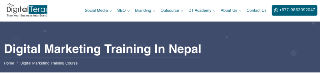 Digital Terai - an agency and training institute