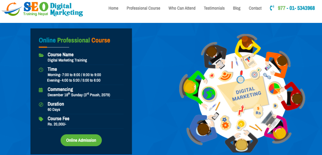 SEO training Nepal