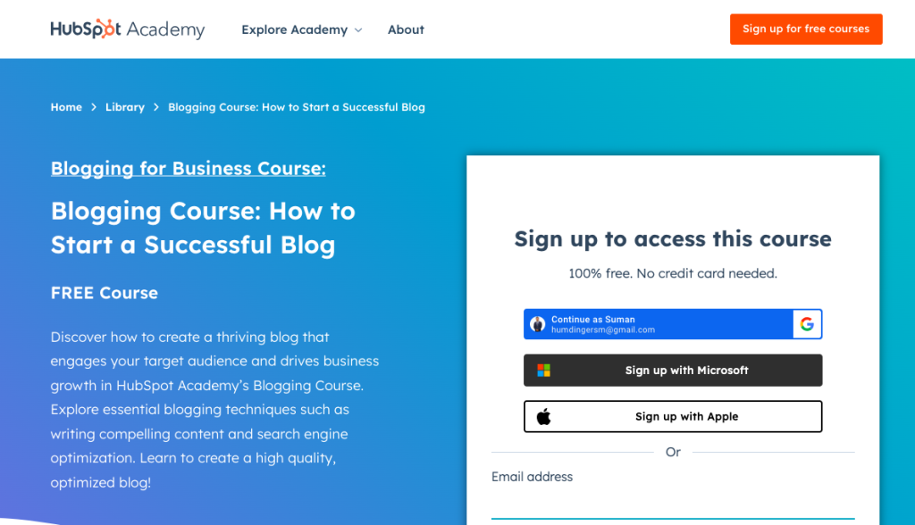 Hubspot Academy
