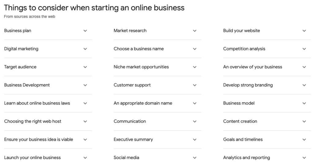 Things to consider when starting an online business