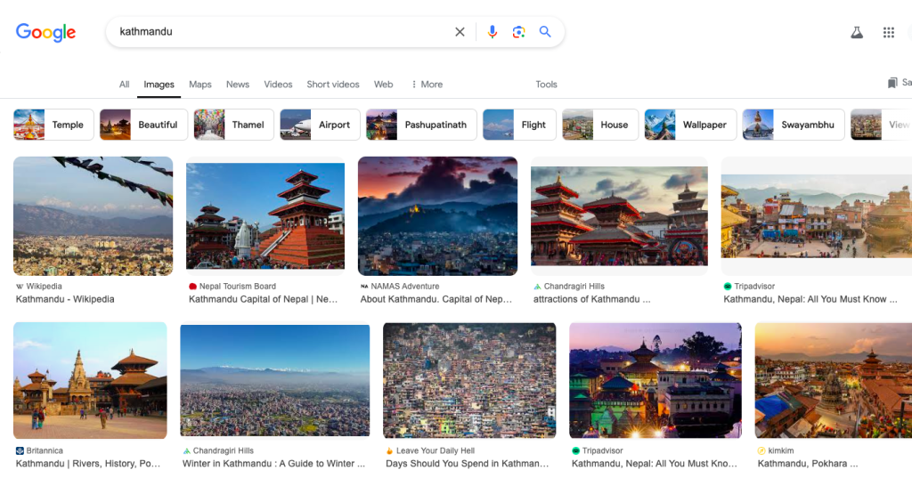 Images of Kathmandu Search