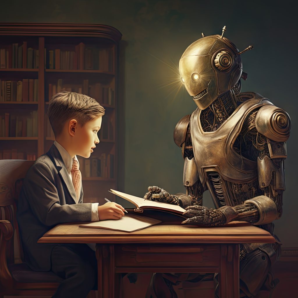 Illustration of AI changing in content writing prospective