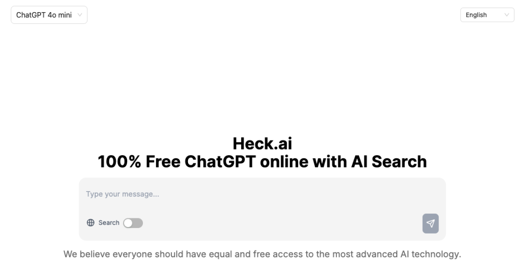 heck.ai, one of the free AI tools