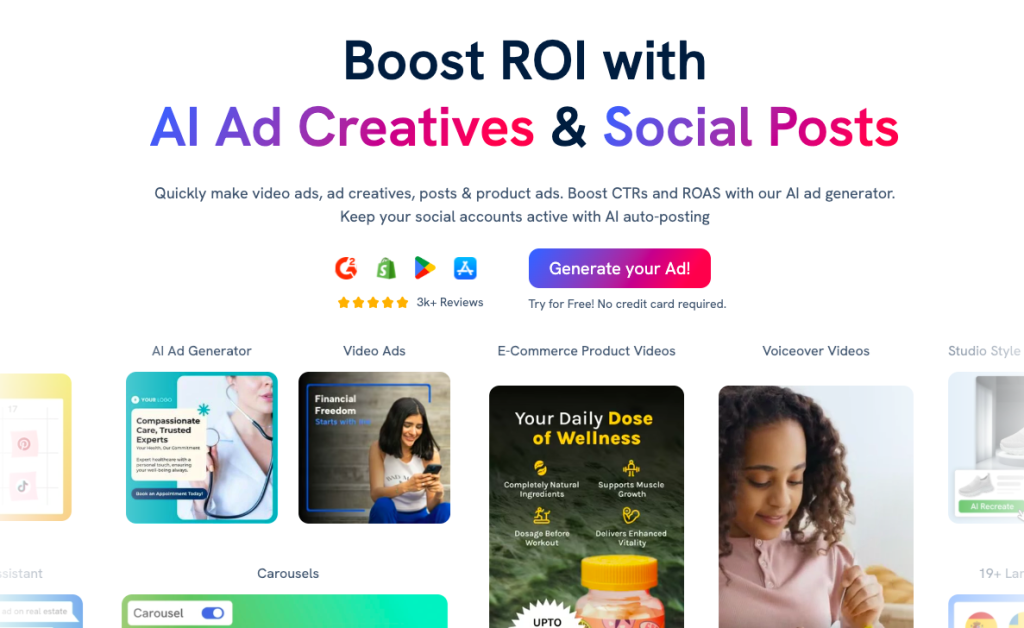 Predis.ai website's interface