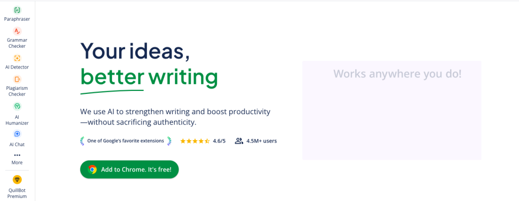 Quillbot, your writing assistant